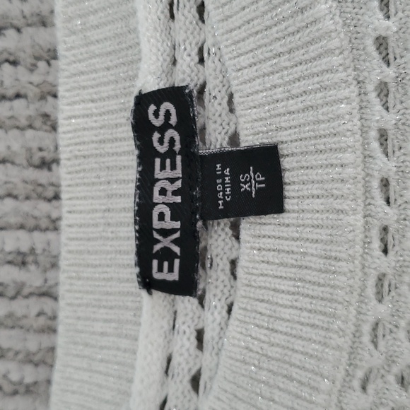 Express Eyelet Spring/Summer Sweater - Picture 3 of 3